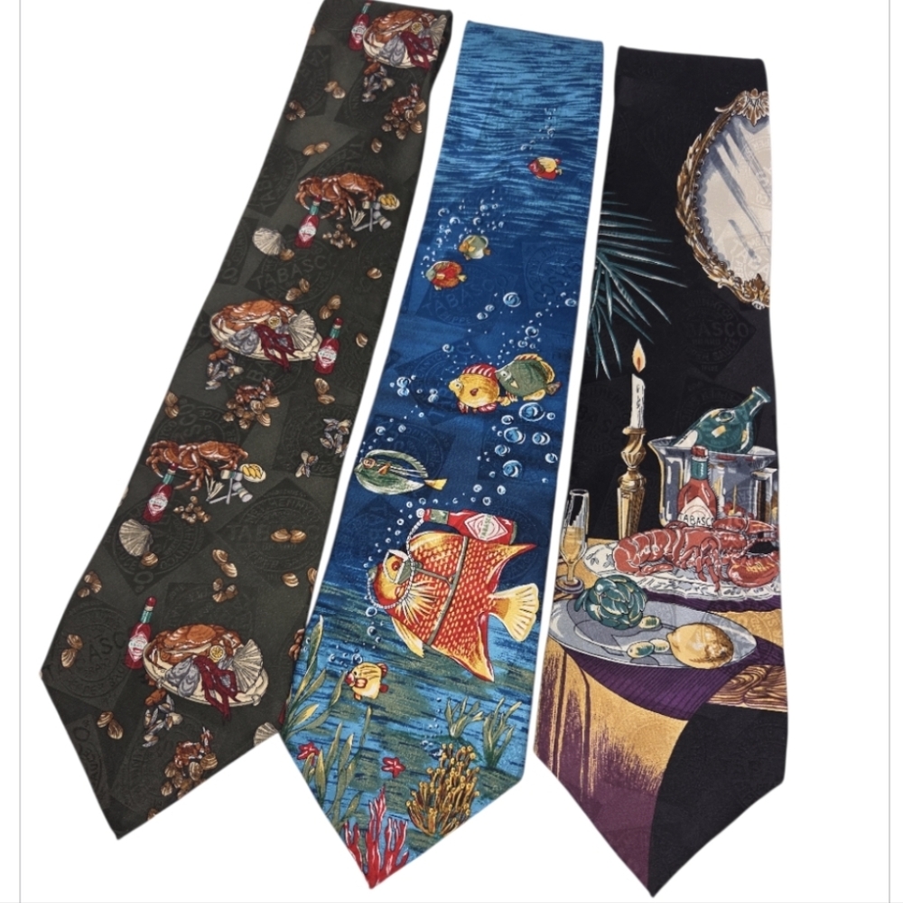 Tabasco Men's Necktie Assortment Set Of 3